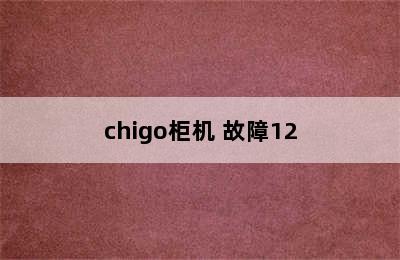 chigo柜机 故障12